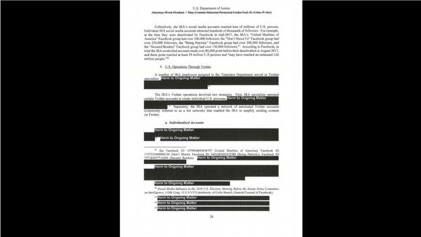 Excerpt from the Mueller Report